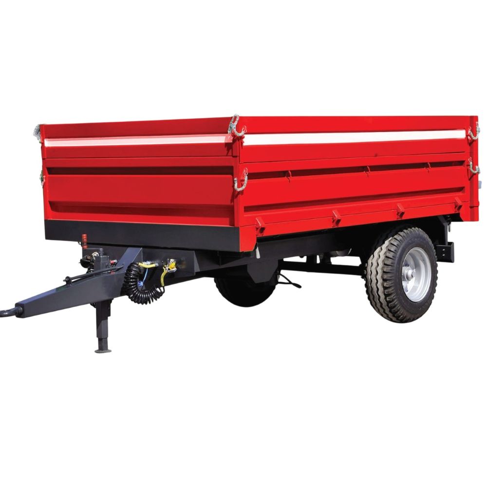 Prikolica Fermak 2,5 t - hidraulične kočnice, obične gume, dvostruki kanati