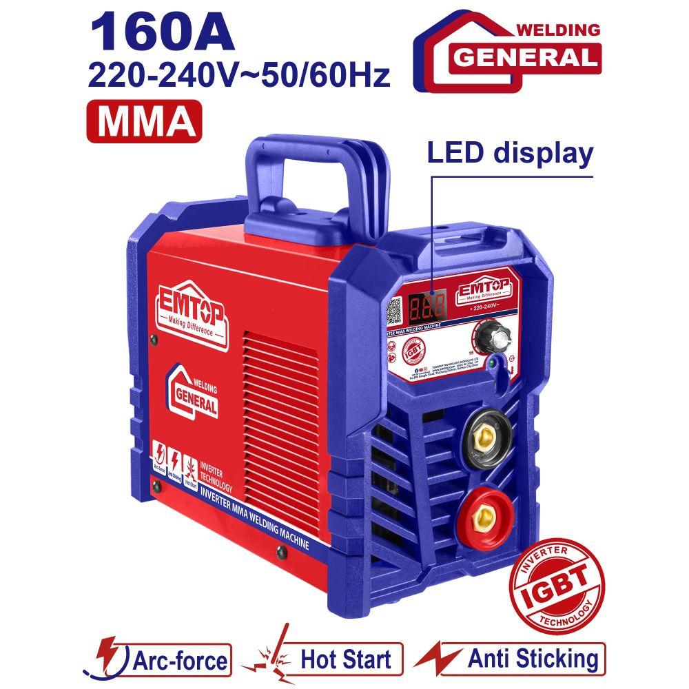 Inverter aparat za zavarivanje 160A EWDEM1651 Emtop