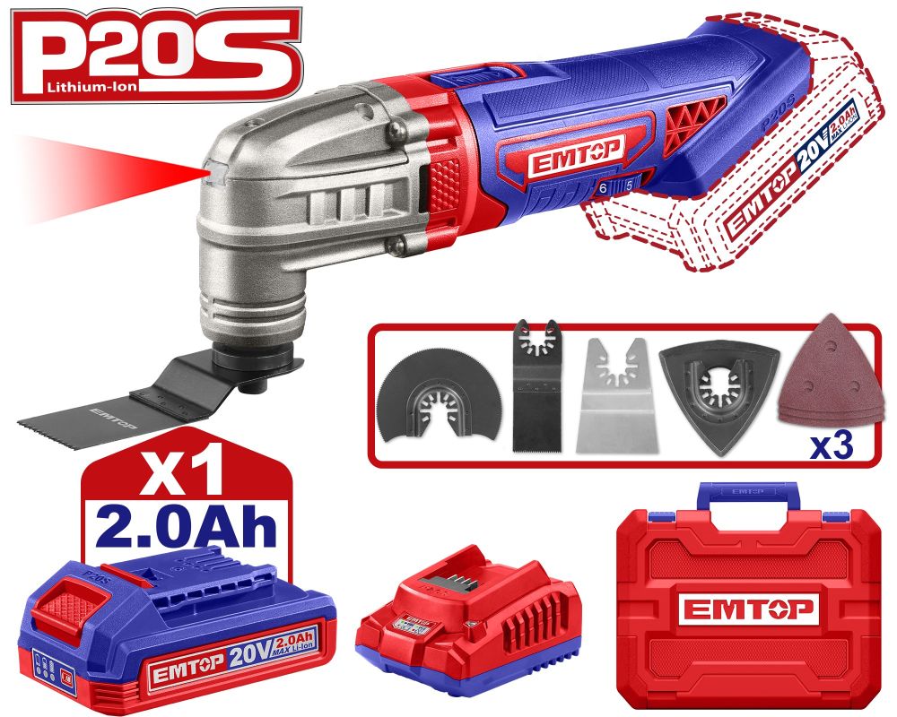 Akumulatorski višenamenski alat Emtop ELMF20221