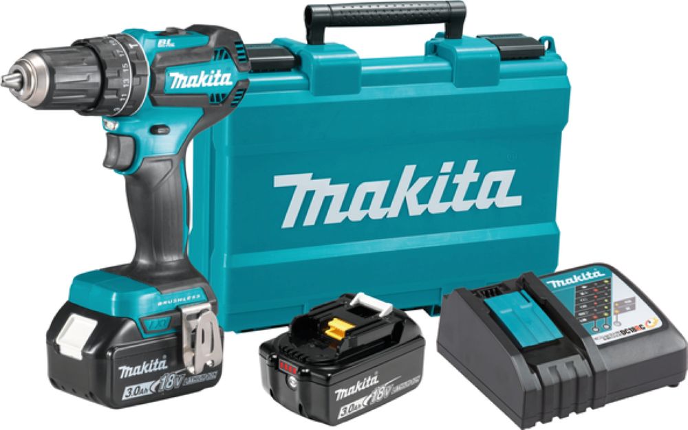 Бежичен ударен двигател Makita DHP485RFE