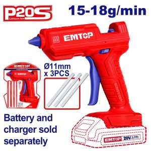 Пиштол за лепење на батерии Emtop ELGG2002