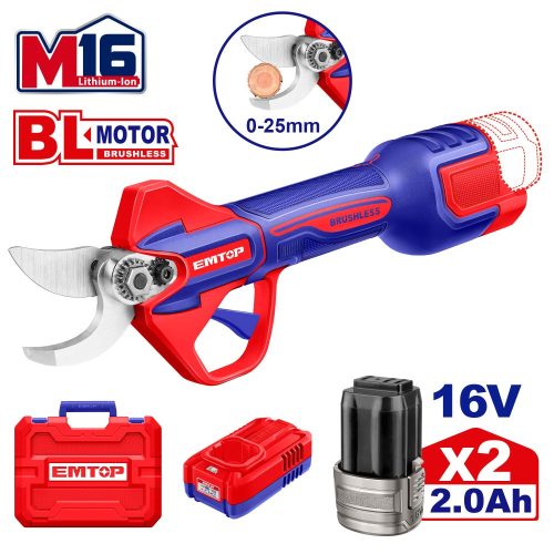 Батериска ножица за гранки ELSL162582 Emtop