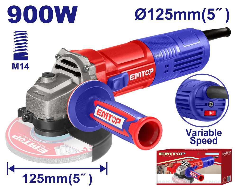 Brusilica 125mm 900W Emtop EAGRS09051