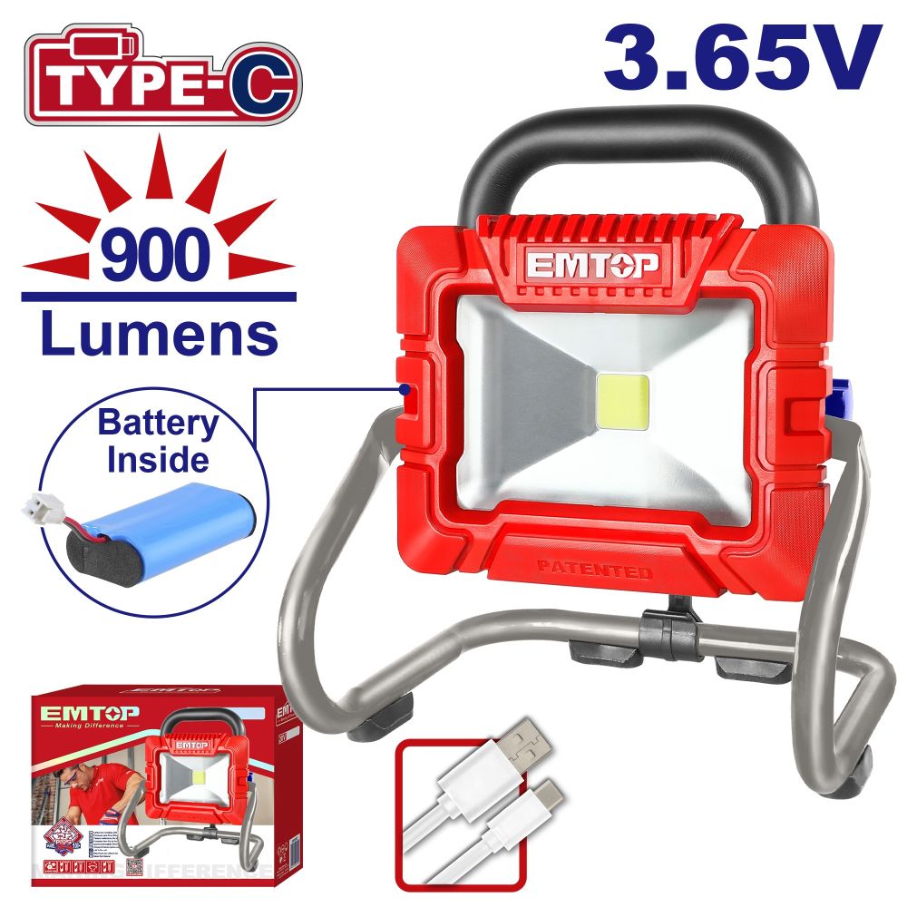 Akumulatorska prenosna lampa Emtop ELWL4415