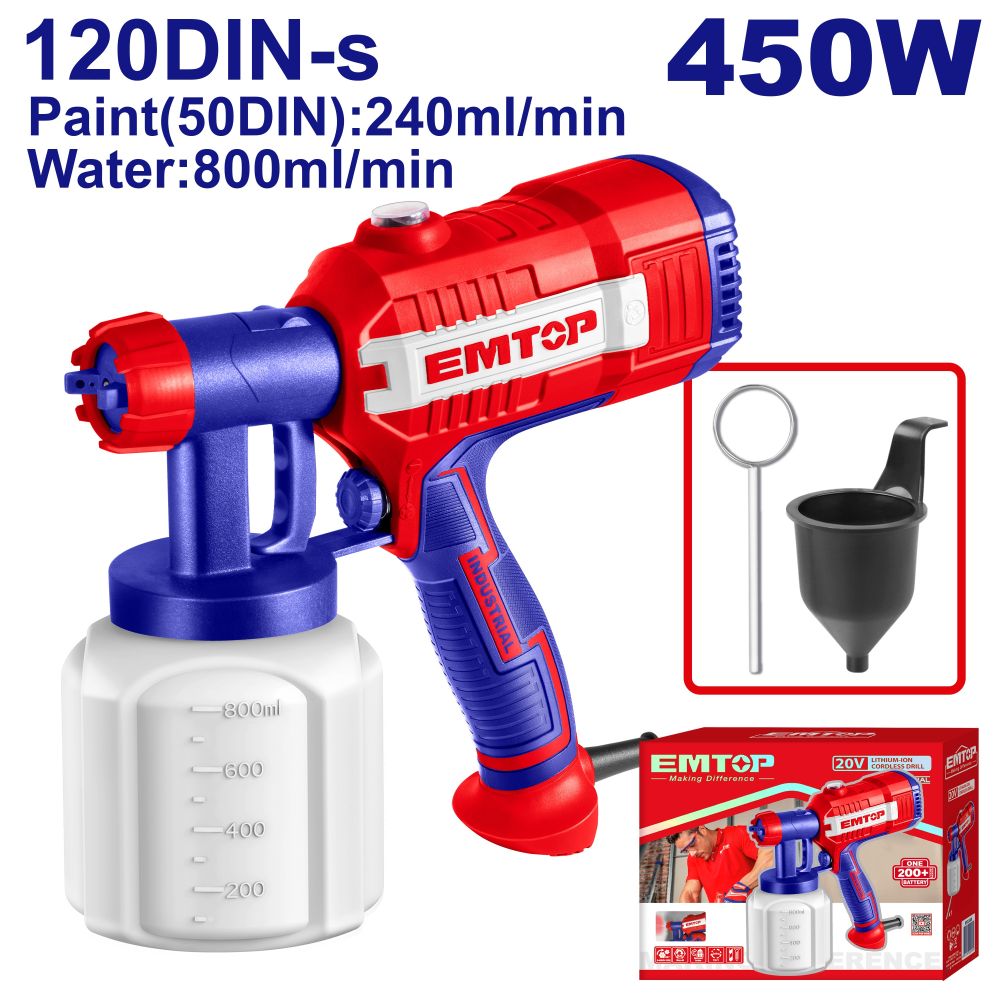 Еlektrični (pištolj) raspršivač boje ESGN35001 Emtop