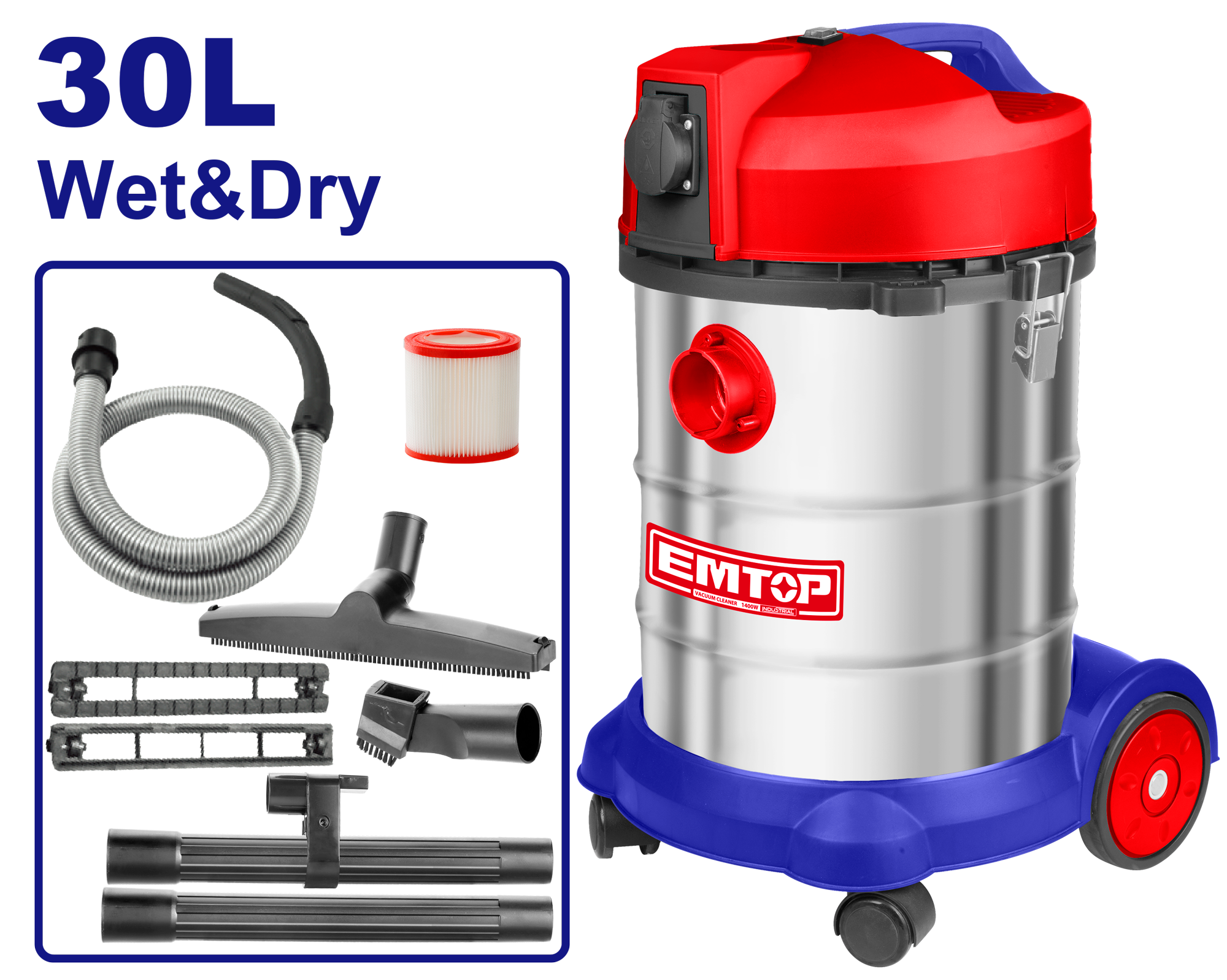 Usisivač 30L EVCR1401 Emtop