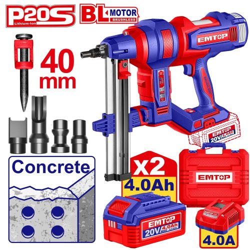 Akumulatorski zabijač za eksere ELCNLI9008 Emtop